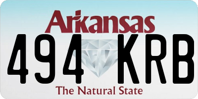 AR license plate 494KRB