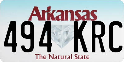 AR license plate 494KRC