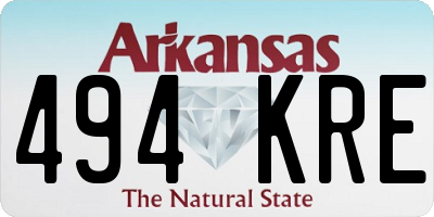 AR license plate 494KRE