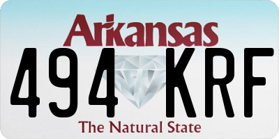 AR license plate 494KRF