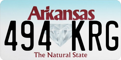 AR license plate 494KRG