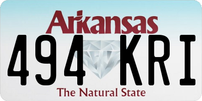 AR license plate 494KRI