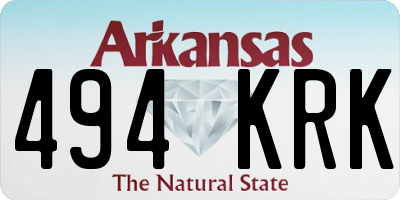 AR license plate 494KRK