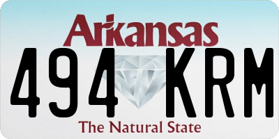 AR license plate 494KRM