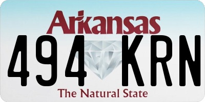 AR license plate 494KRN