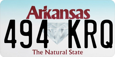 AR license plate 494KRQ