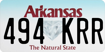 AR license plate 494KRR