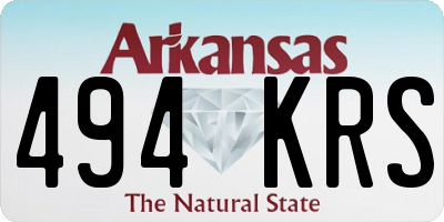 AR license plate 494KRS