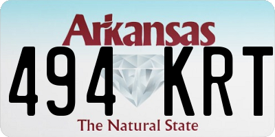 AR license plate 494KRT