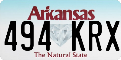 AR license plate 494KRX