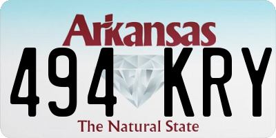 AR license plate 494KRY