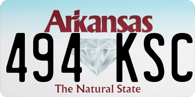 AR license plate 494KSC