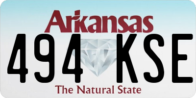AR license plate 494KSE