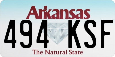 AR license plate 494KSF