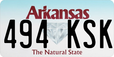 AR license plate 494KSK