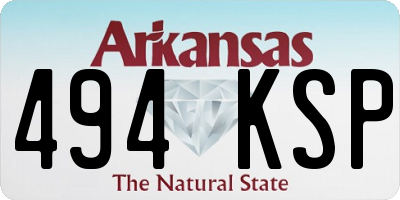AR license plate 494KSP