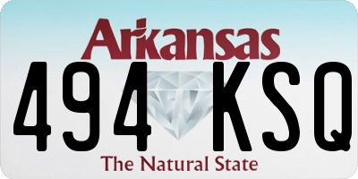 AR license plate 494KSQ
