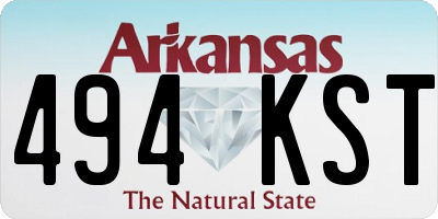 AR license plate 494KST