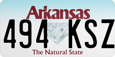 AR license plate 494KSZ