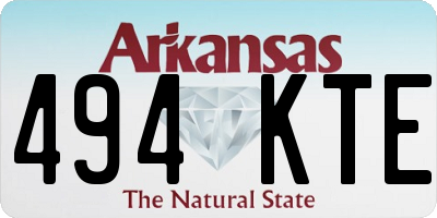 AR license plate 494KTE