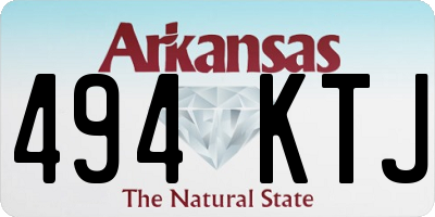 AR license plate 494KTJ