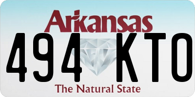 AR license plate 494KTO