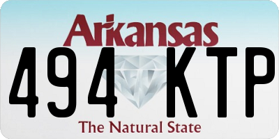 AR license plate 494KTP
