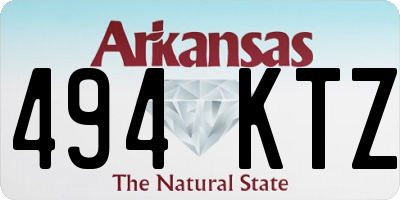 AR license plate 494KTZ