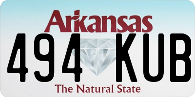 AR license plate 494KUB