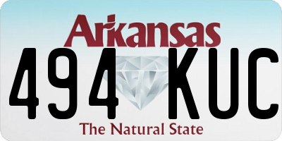AR license plate 494KUC