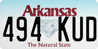 AR license plate 494KUD