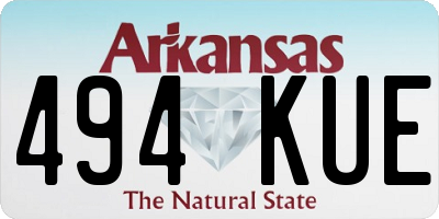 AR license plate 494KUE