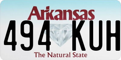 AR license plate 494KUH