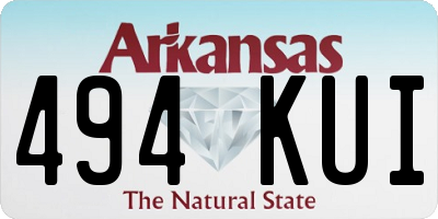 AR license plate 494KUI