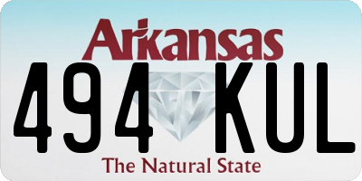 AR license plate 494KUL