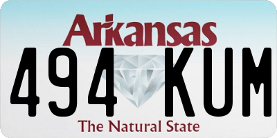 AR license plate 494KUM