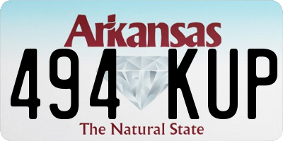 AR license plate 494KUP