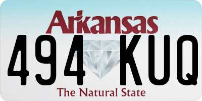 AR license plate 494KUQ