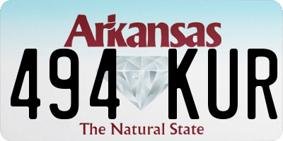 AR license plate 494KUR