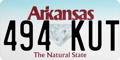 AR license plate 494KUT