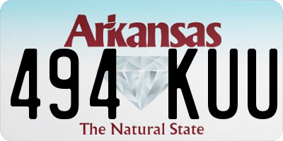 AR license plate 494KUU