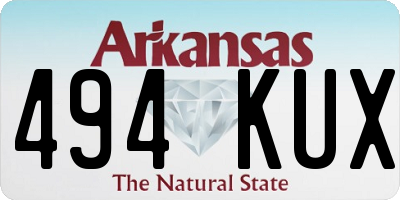 AR license plate 494KUX