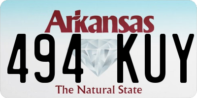 AR license plate 494KUY
