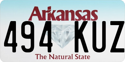 AR license plate 494KUZ