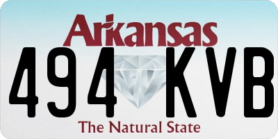AR license plate 494KVB