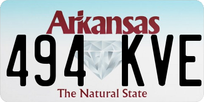 AR license plate 494KVE