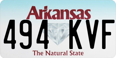 AR license plate 494KVF