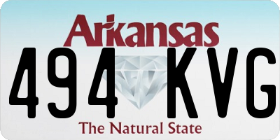 AR license plate 494KVG