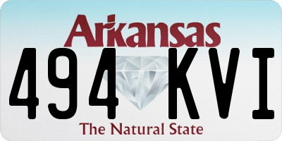 AR license plate 494KVI