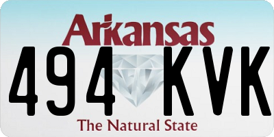 AR license plate 494KVK